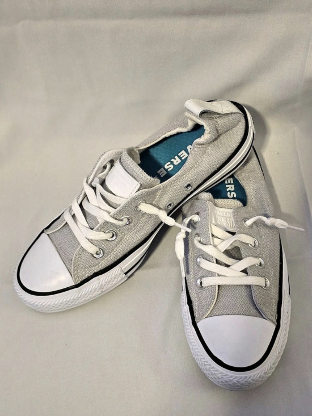 Converse Chuck Taylor All Star Madison Low Top Gray & White Sneakers